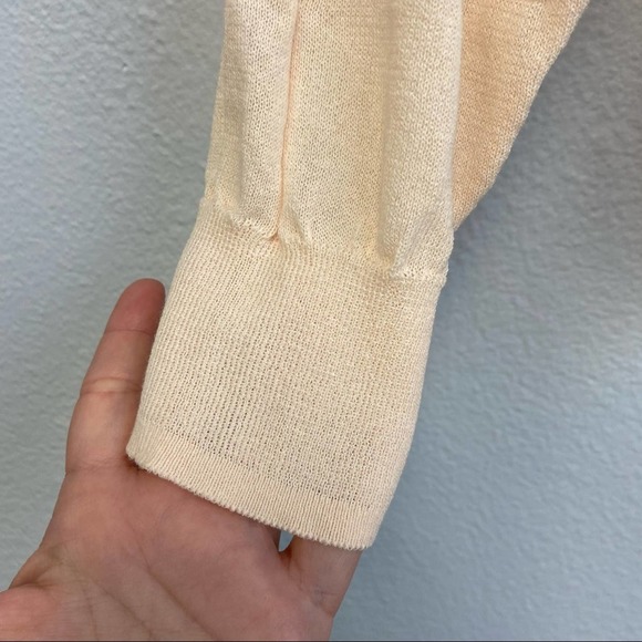 Sandro Ania Peach Color Cotton-Mix Lightweight Sweater Size 2, US Medium - Picture 6 of 14